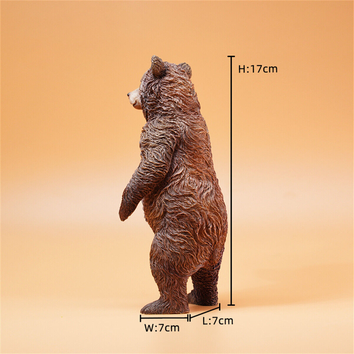 JXK 1/6 Little Brown Bear Model