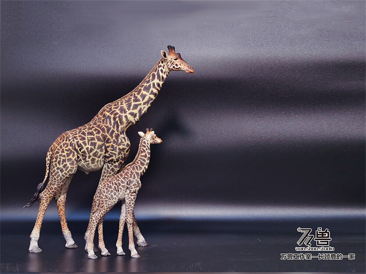 WANSHOU Studio The Giraffe Family Scene Statue