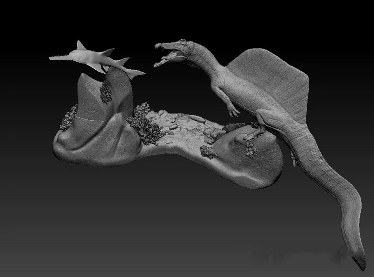 Spinosaurus Fishing Model