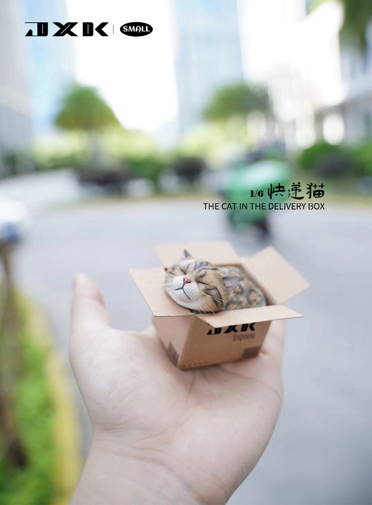 JXK The Cat In The Delivery Box Model