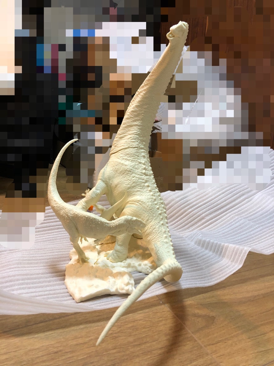 PASSION CHARGER Argentinosaurus huinculensis Fight Mapusaurus roseae Scene Dinosaur GK Statue