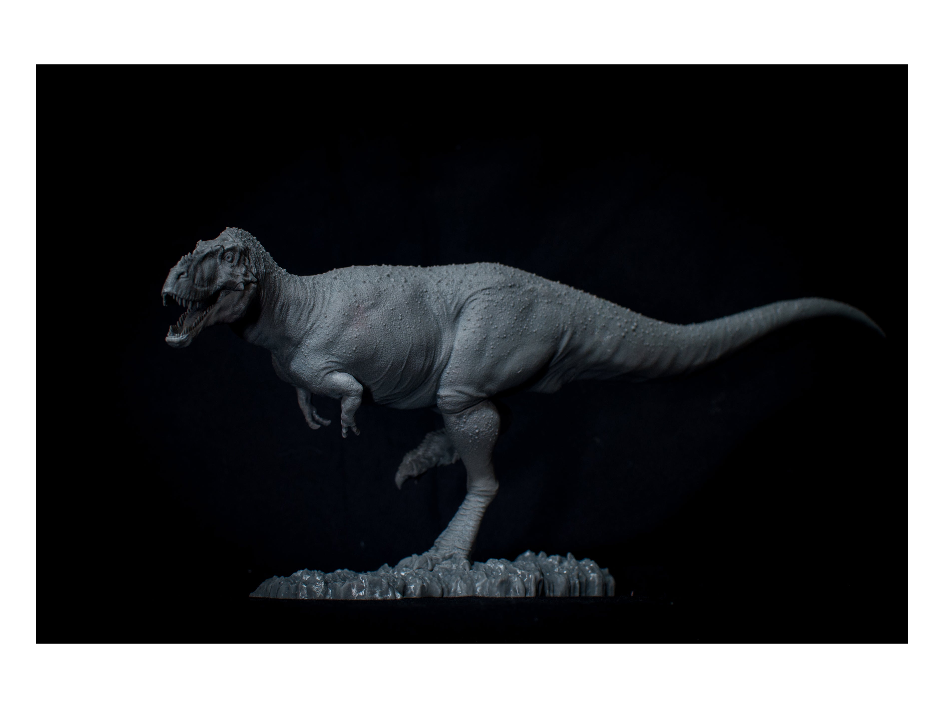 PASSION CHARGER Alioramus Hunt 3Pcs Gallimimus Scene Dinosaur GK Statue