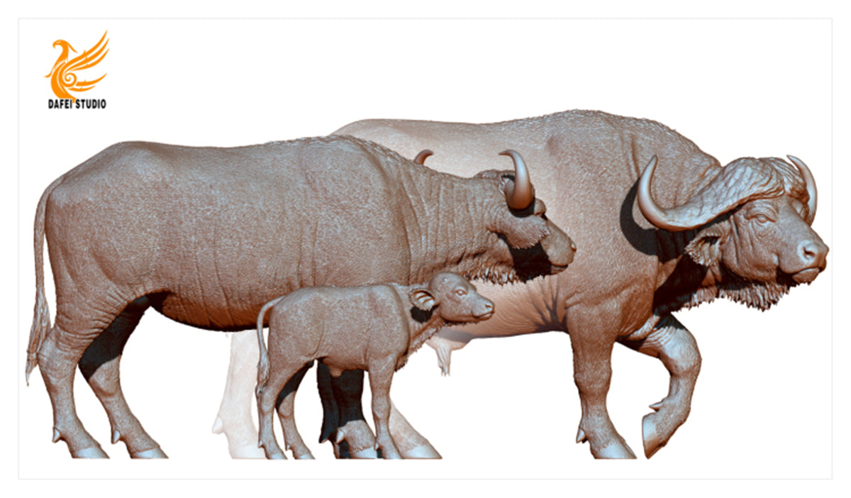 DAFEI African Buffalo Statue