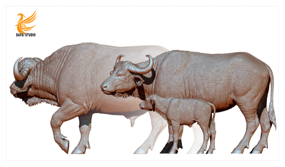 DAFEI African Buffalo Statue