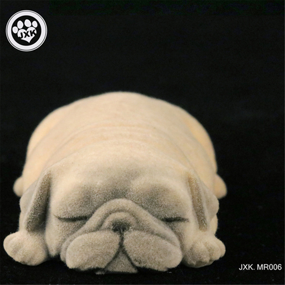 JXK Cute Sleep Pug Figure
