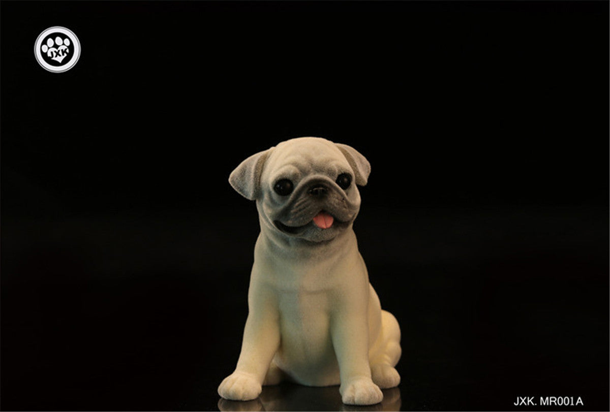 JXK Fluff Pug Dog Figure