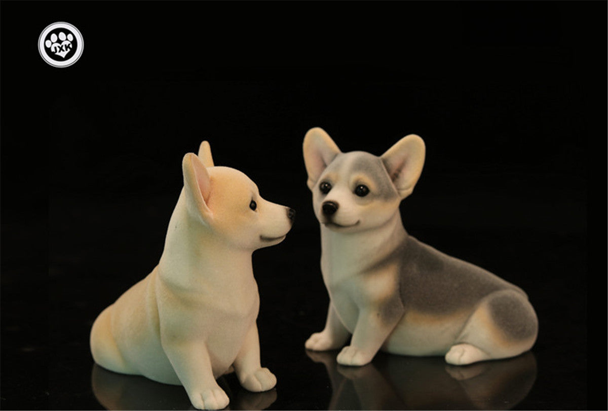 JXK Big Pembroke Welsh Corgi Dog Figure