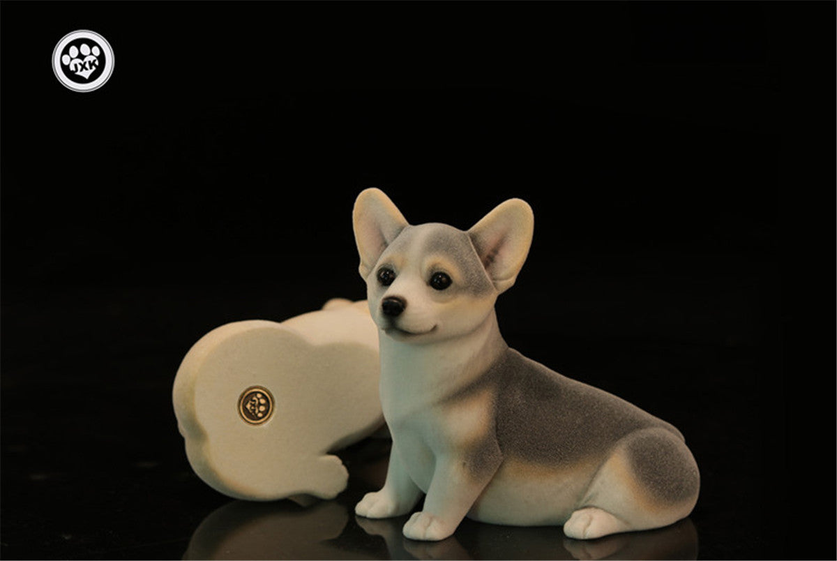 JXK Big Pembroke Welsh Corgi Dog Figure