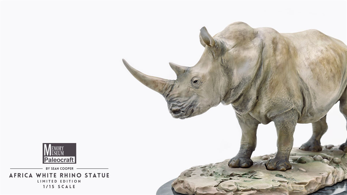 Memory Museum × Paleocraft 1/15 Africa White Rhinos Statue