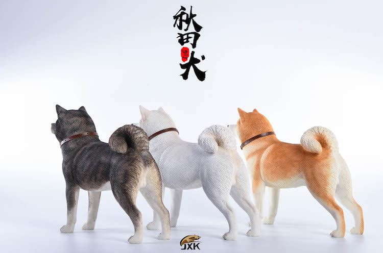 JXK 1/6 Japanese Akita Dog Figure