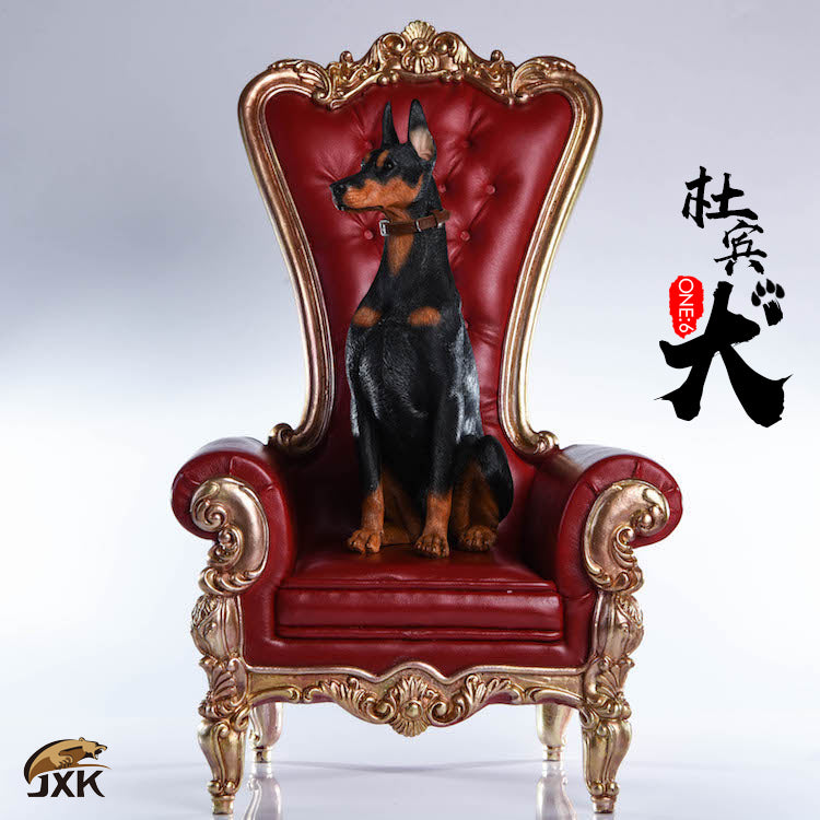 JXK 1/6 Doberman Dog Figure