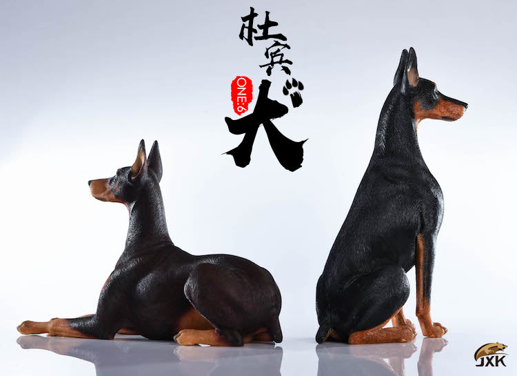 JXK 1/6 Doberman Dog Figure