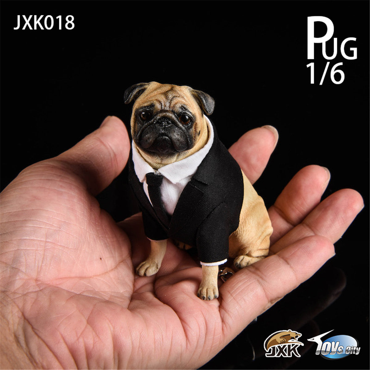 JXK Suit Pug Figure