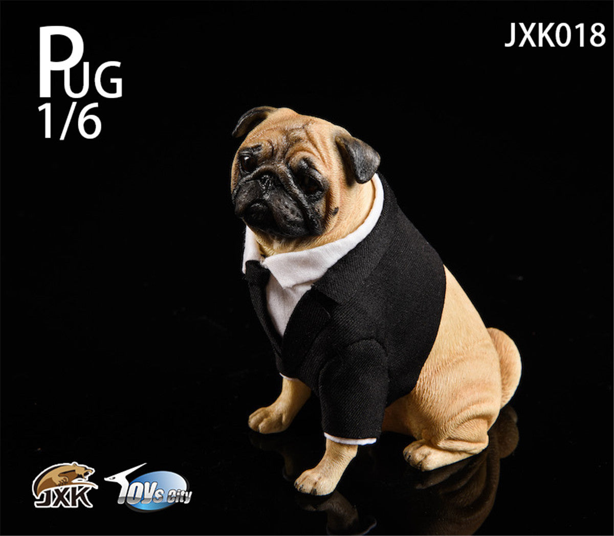JXK Suit Pug Figure