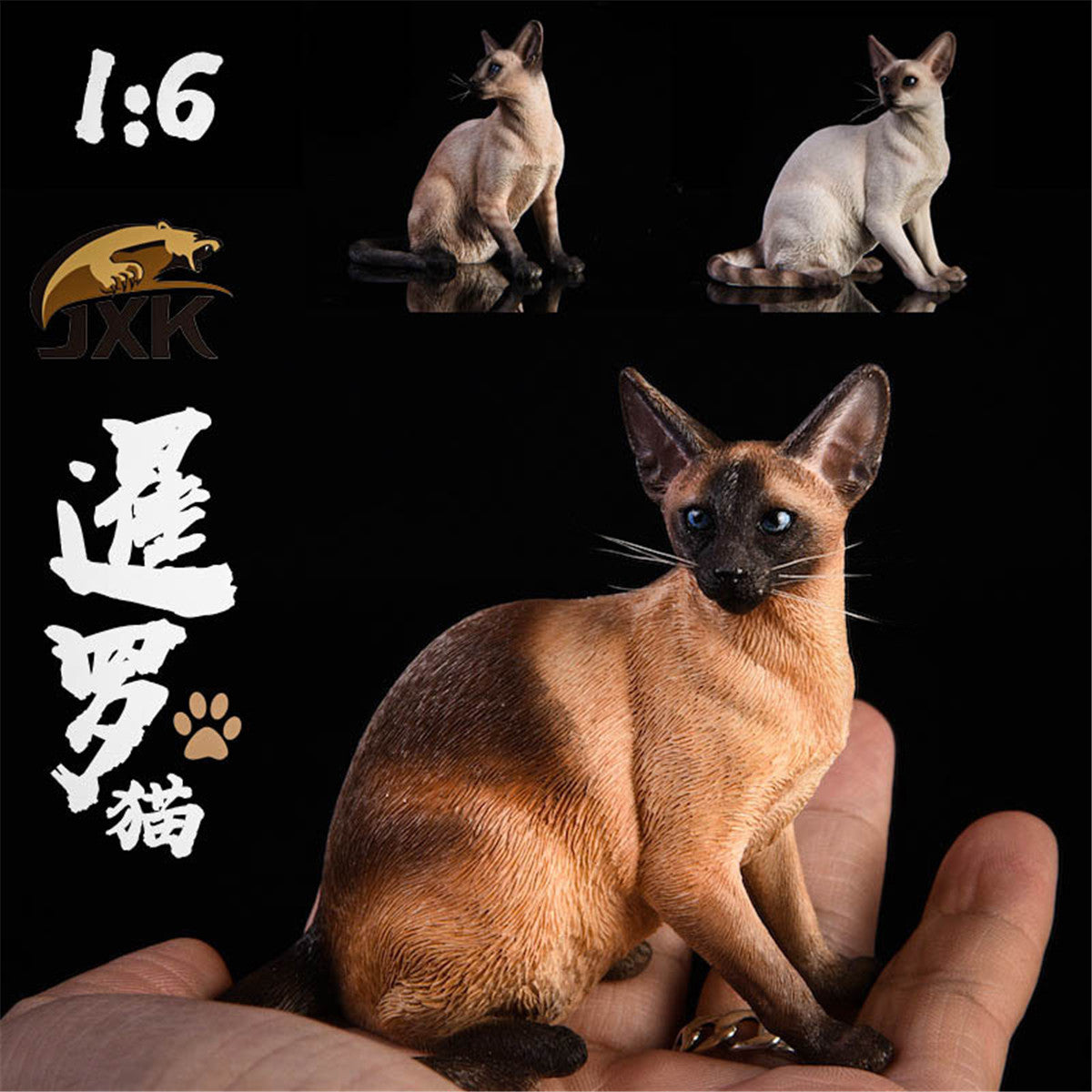 JXK 1/6 Siamese Cat Figure