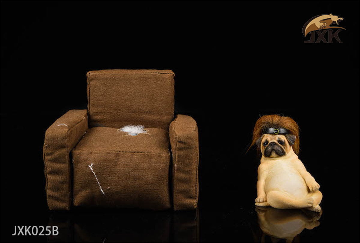 JXK 1/6 Decadent Pug Figure