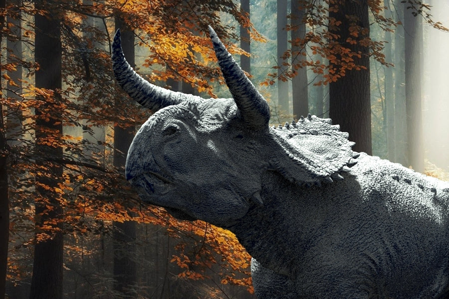 Nasutoceratops Graze Pose Statue