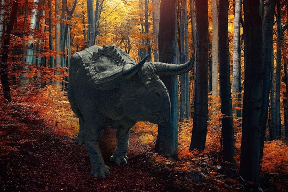 Nasutoceratops Graze Pose Statue