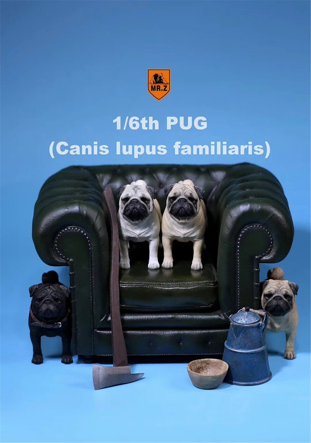 Mr.Z 1/6 Pug Dog Figure