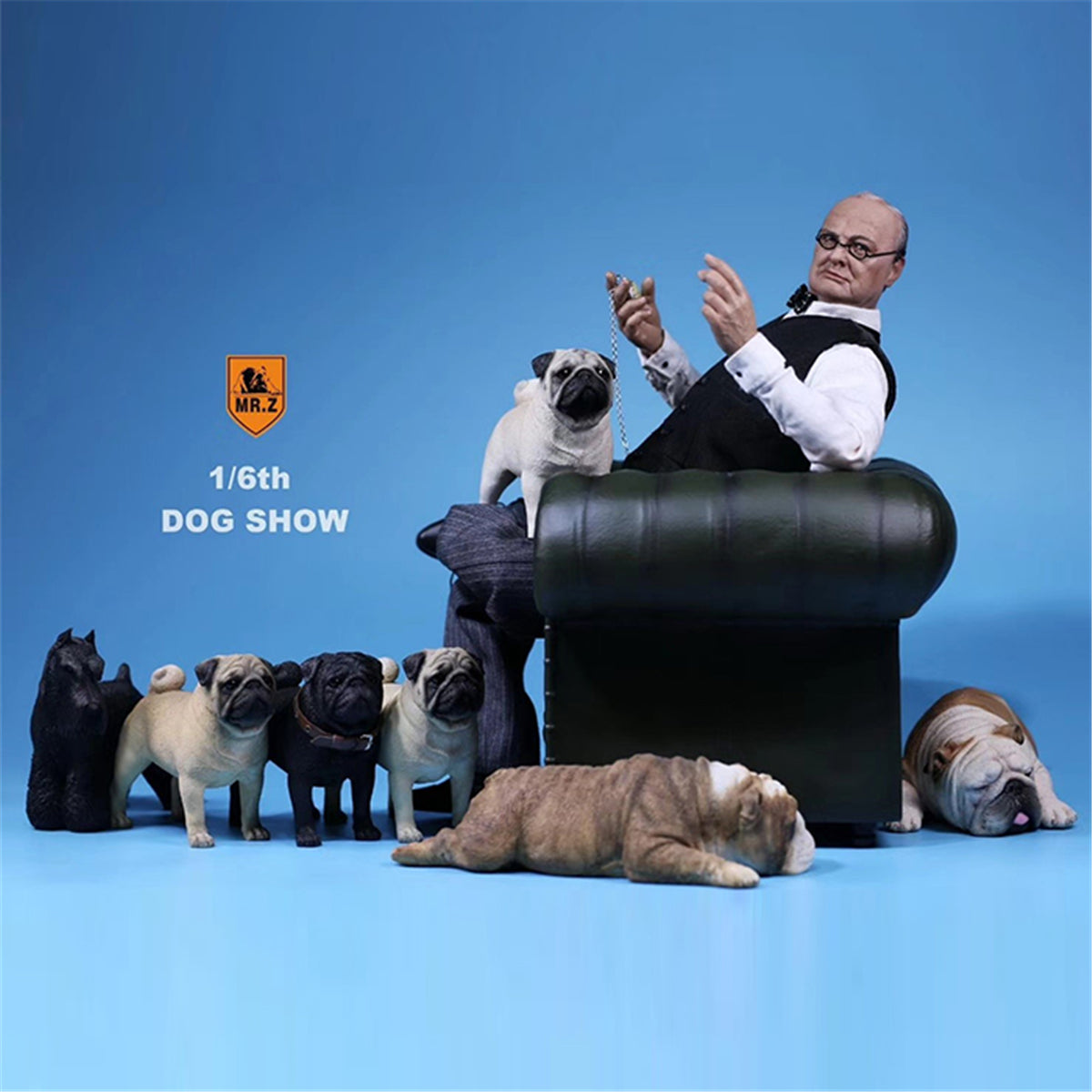 Mr.Z 1/6 Pug Dog Figure