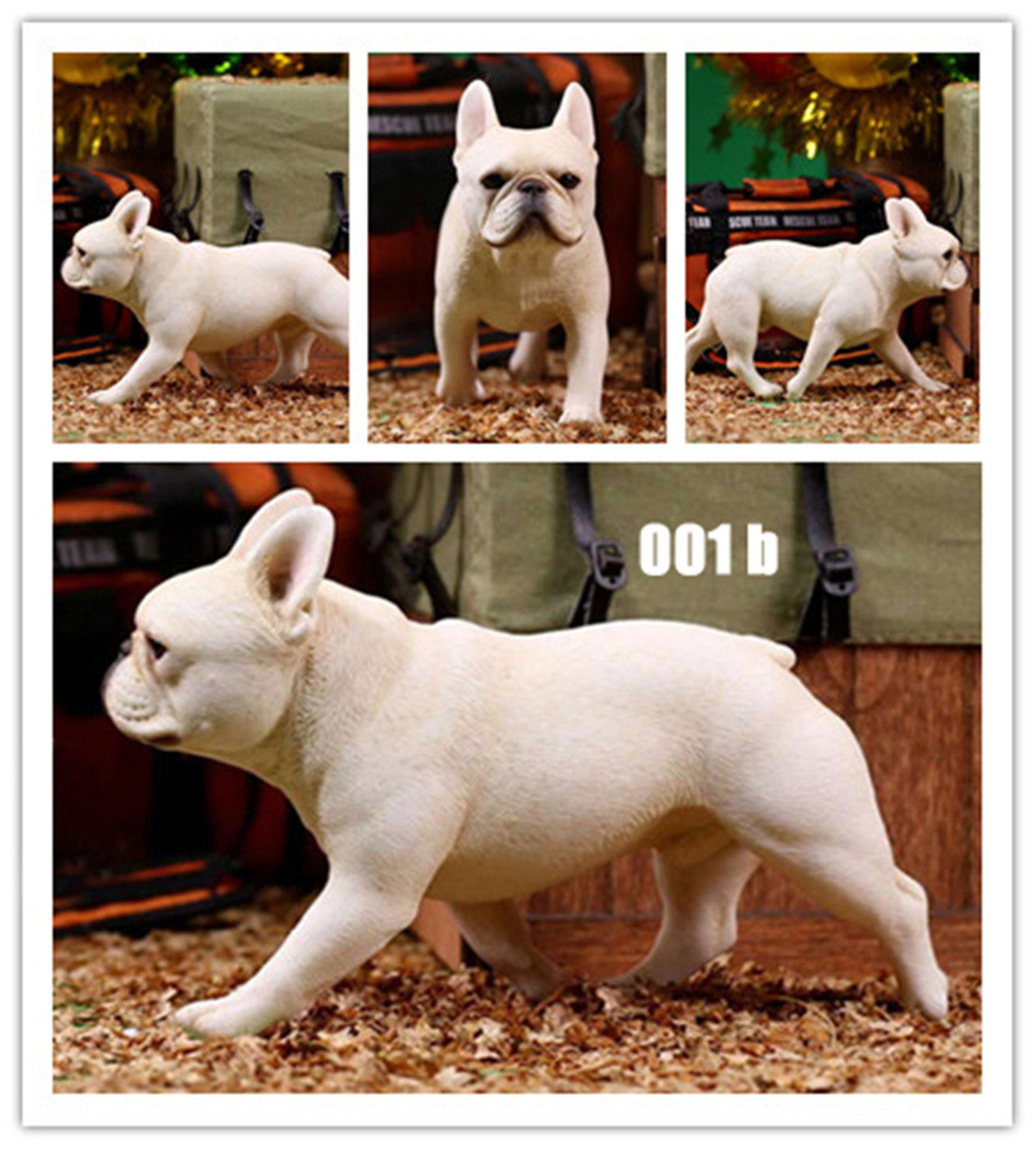 2Pcs/Set Mr.Z French Bulldog Figure