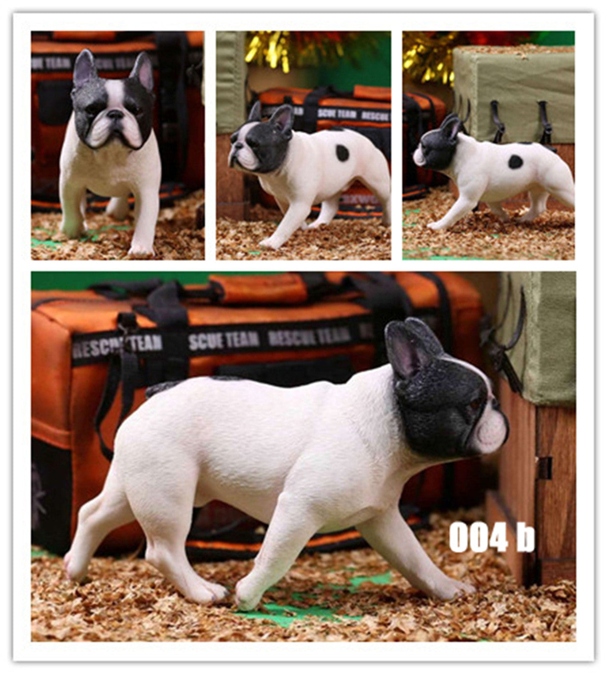 2Pcs/Set Mr.Z French Bulldog Figure