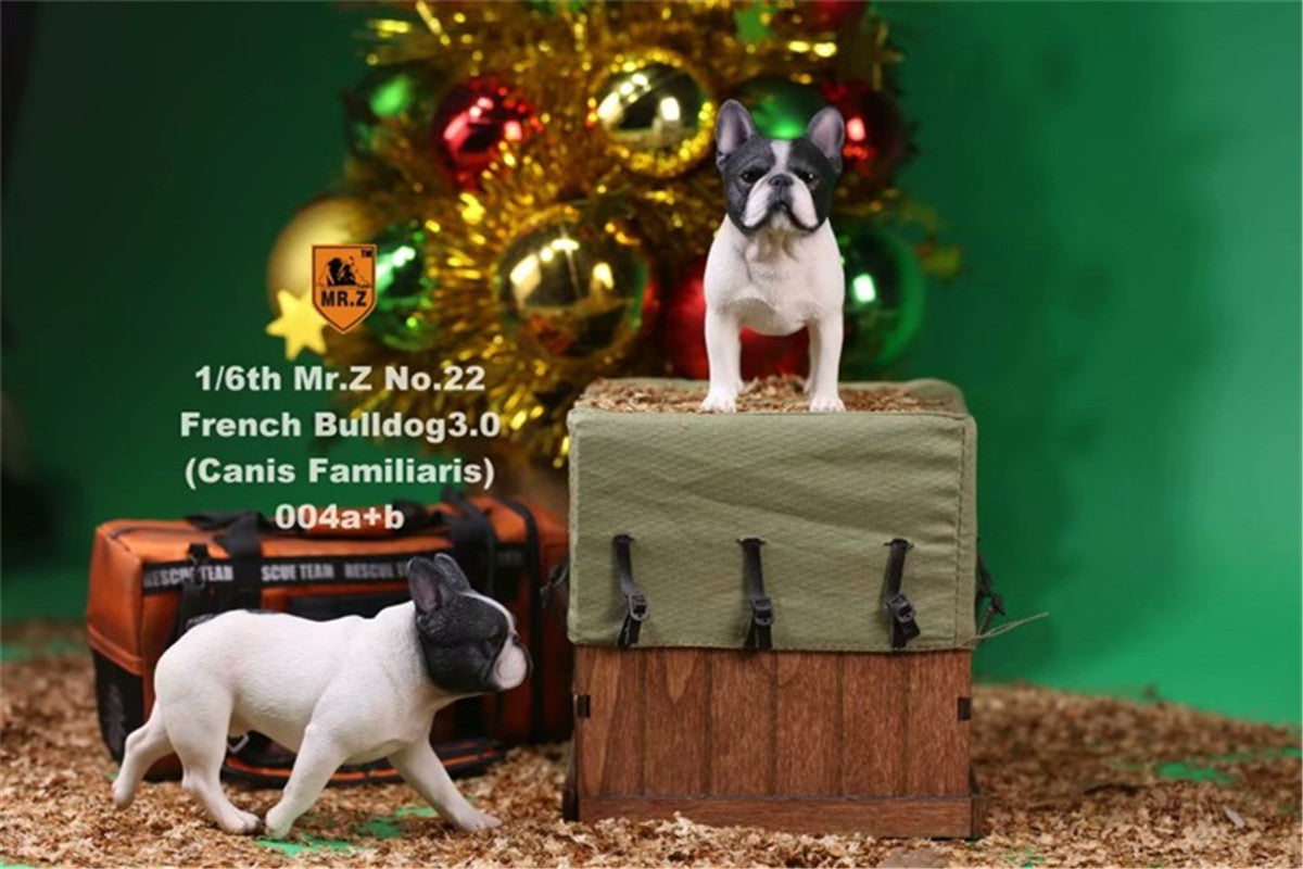 2Pcs/Set Mr.Z French Bulldog Figure