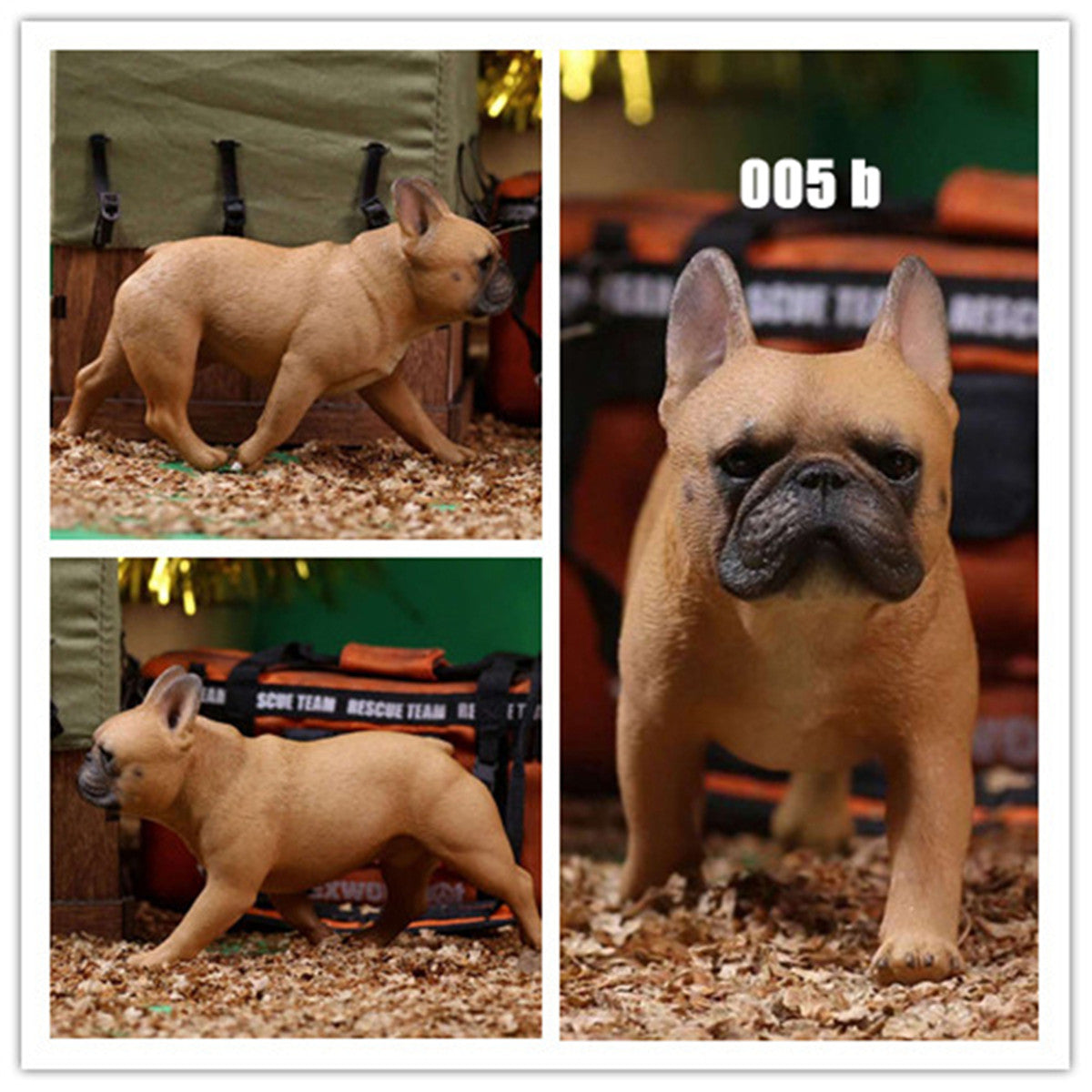 2Pcs/Set Mr.Z French Bulldog Figure