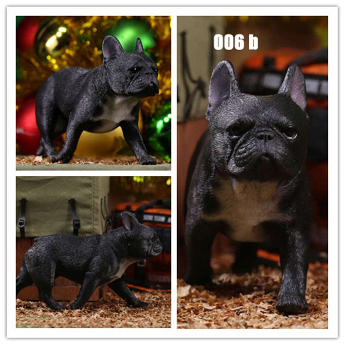 2Pcs/Set Mr.Z French Bulldog Figure