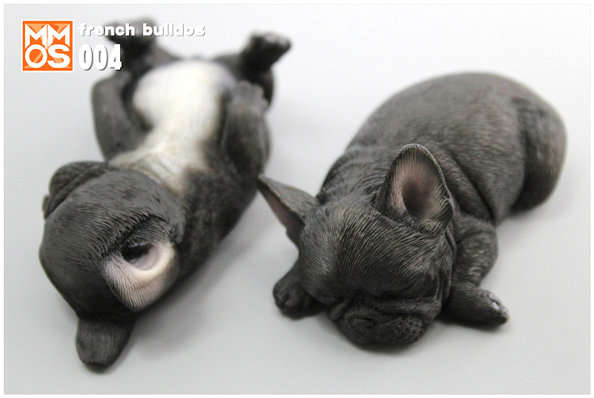 XMMOS 2Pcs Sleep French Bulldog Figure