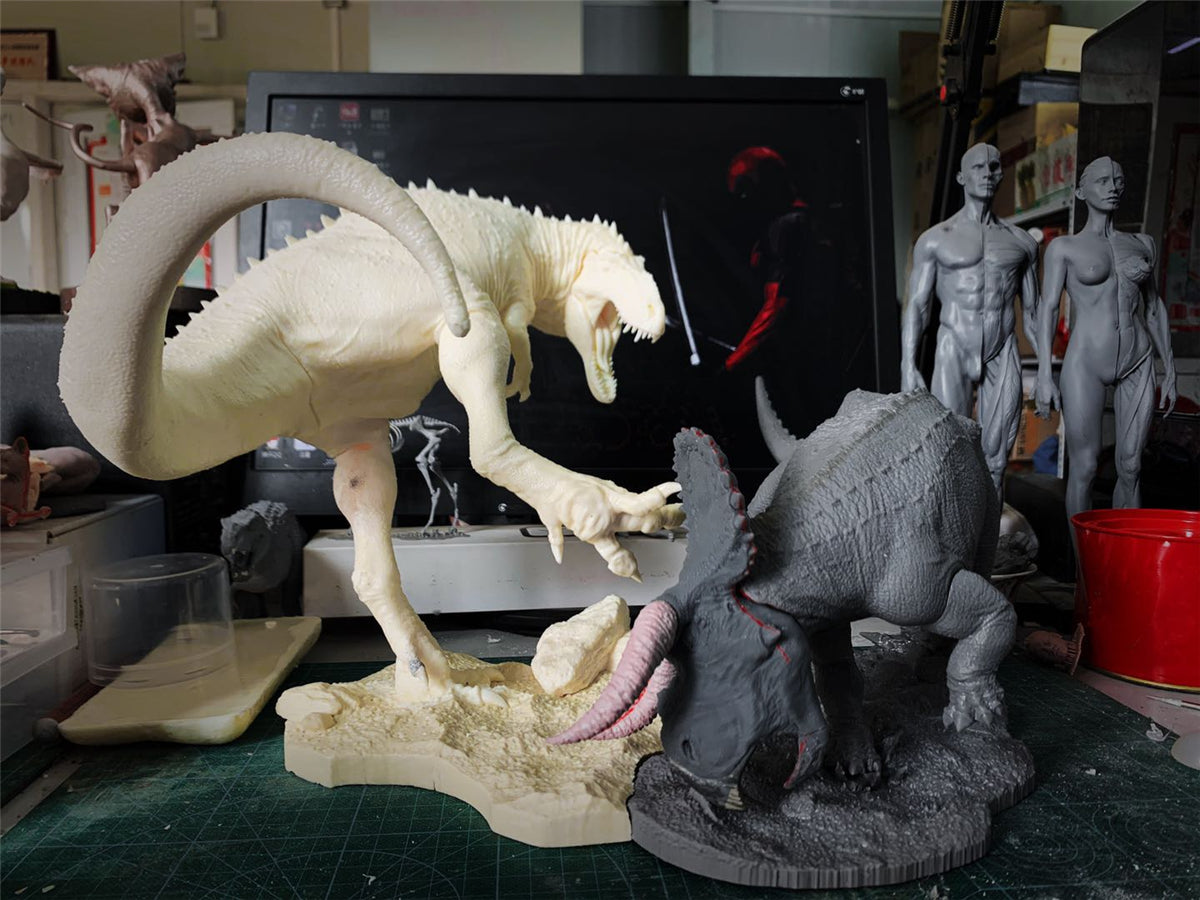 PASSION CHARGER Teratophoneus VS Nasutoceratops Scene