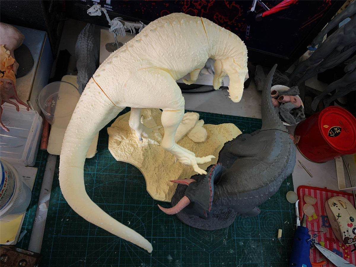 PASSION CHARGER Teratophoneus VS Nasutoceratops Scene