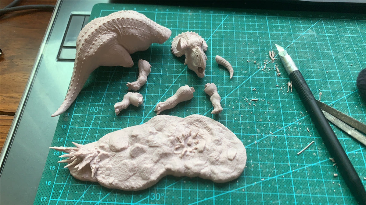 PASSION CHARGER Teratophoneus VS Nasutoceratops Scene