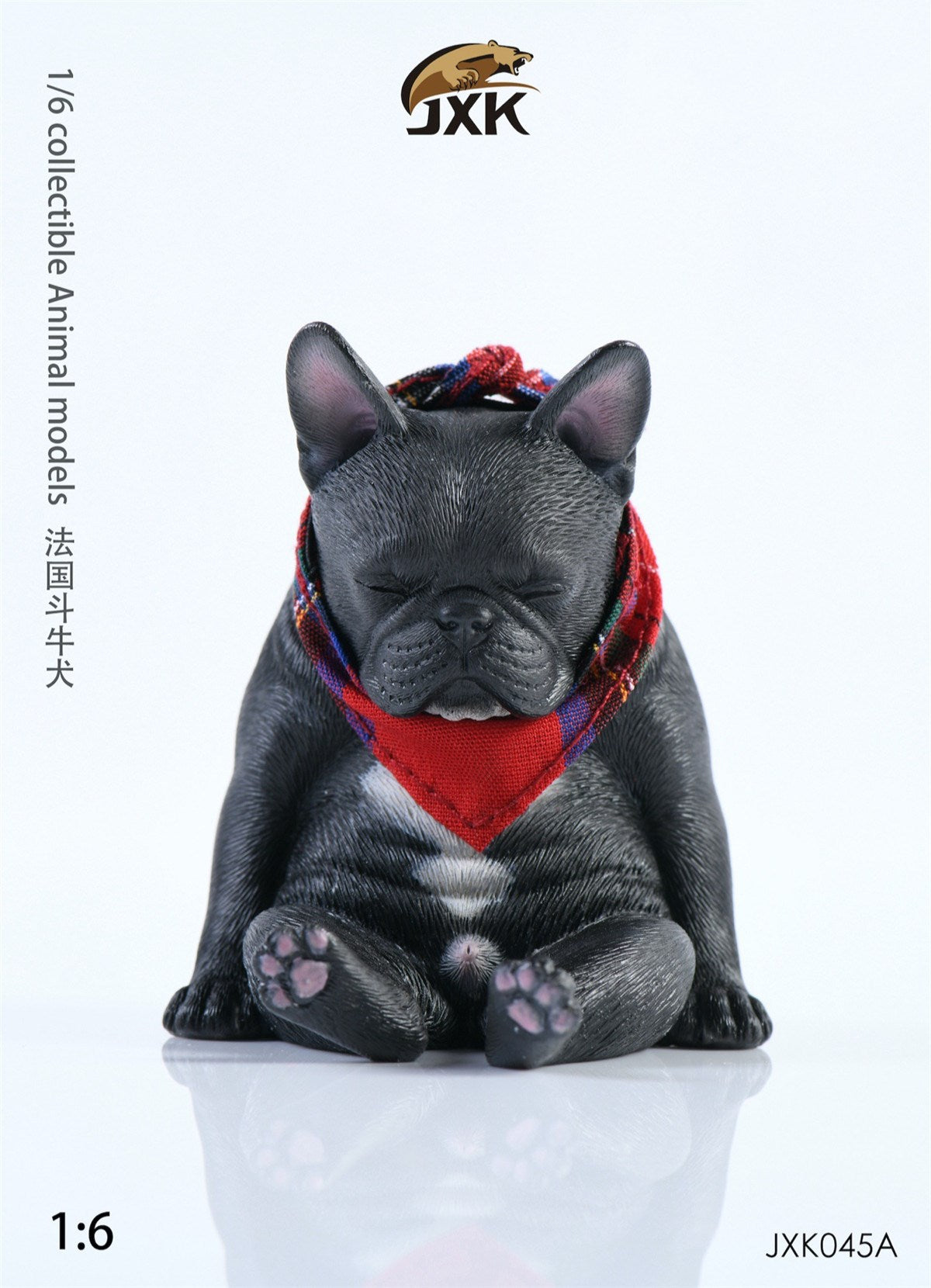 JXK 1/6 Decadent French Bulldog Figure