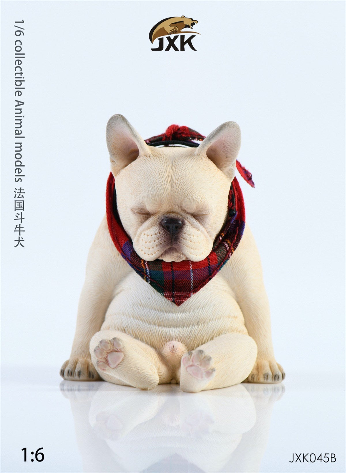 JXK 1/6 Decadent French Bulldog Figure
