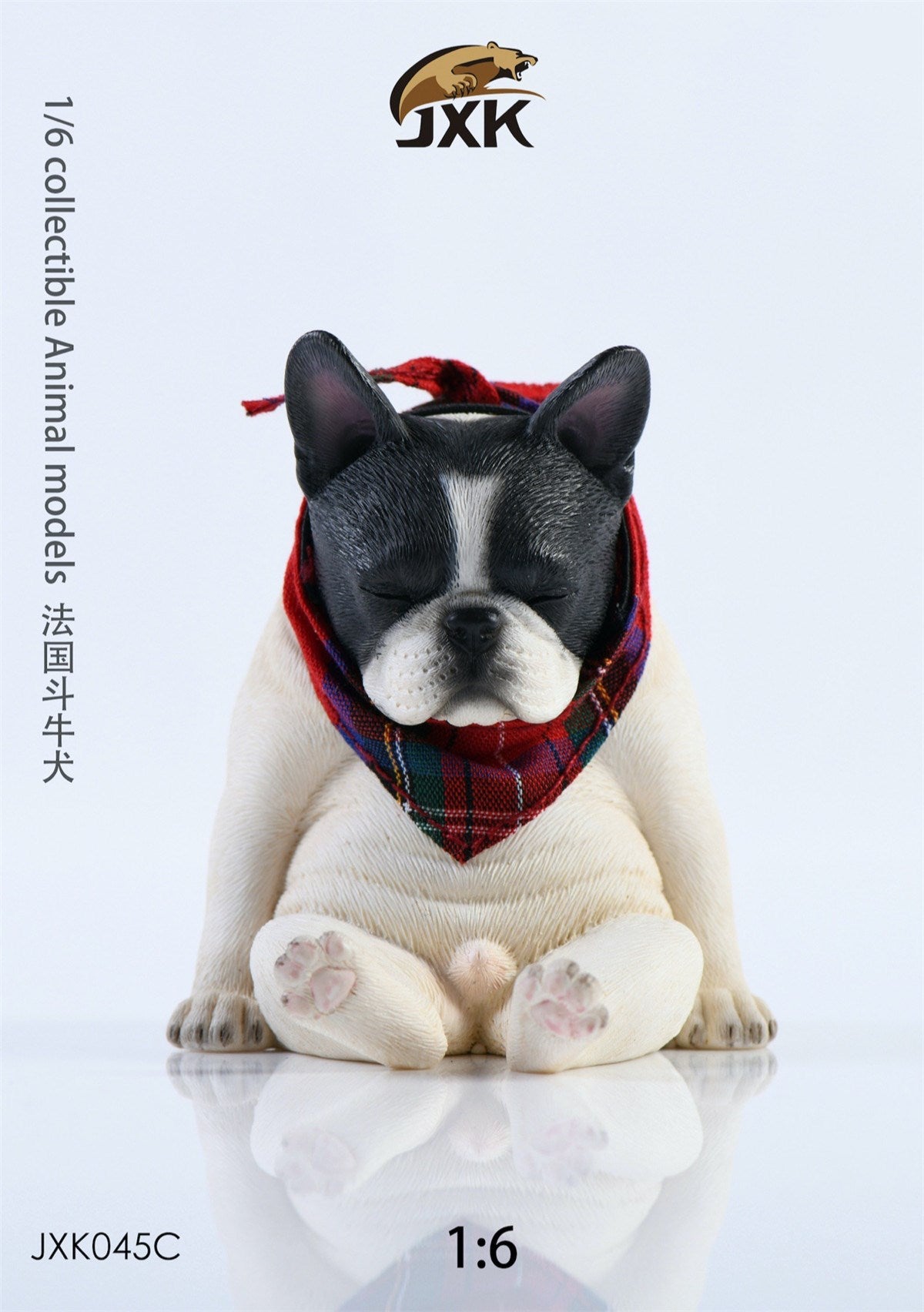 JXK 1/6 Decadent French Bulldog Figure