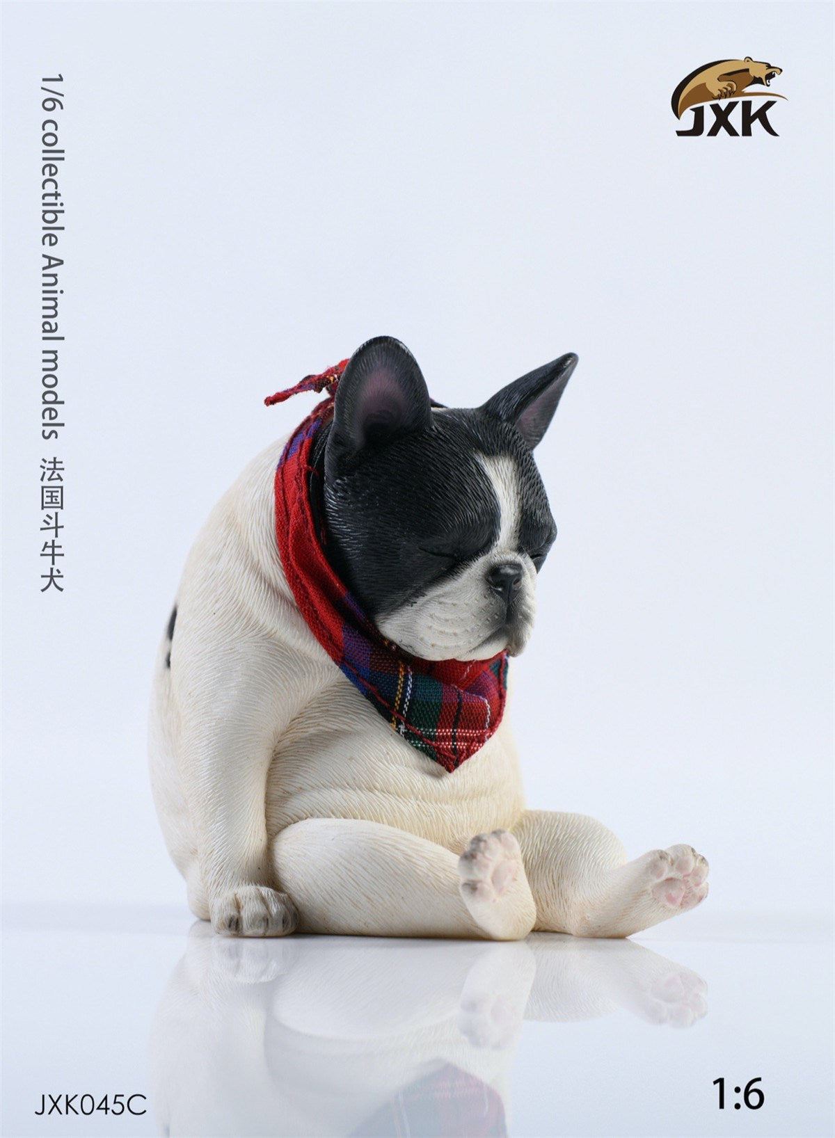 JXK 1/6 Decadent French Bulldog Figure