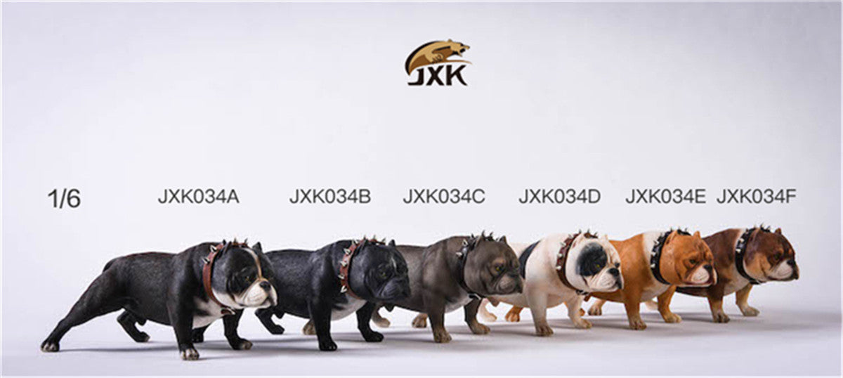 JXK 1/6 American Bully pitbull Dog Model