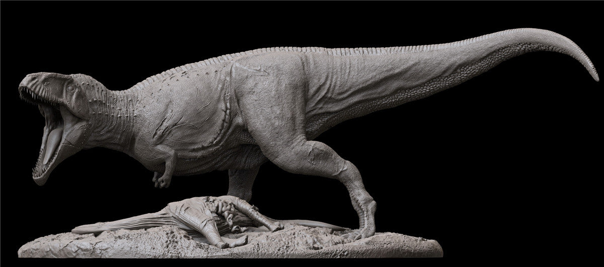 1/35 Giganotosaurus Prey Argentinosaurus Unpainted Model