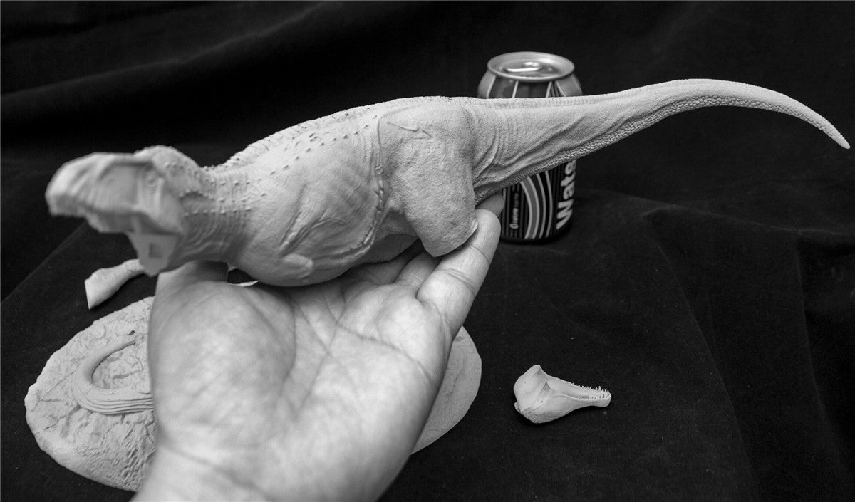 1/35 Giganotosaurus Prey Argentinosaurus Unpainted Model