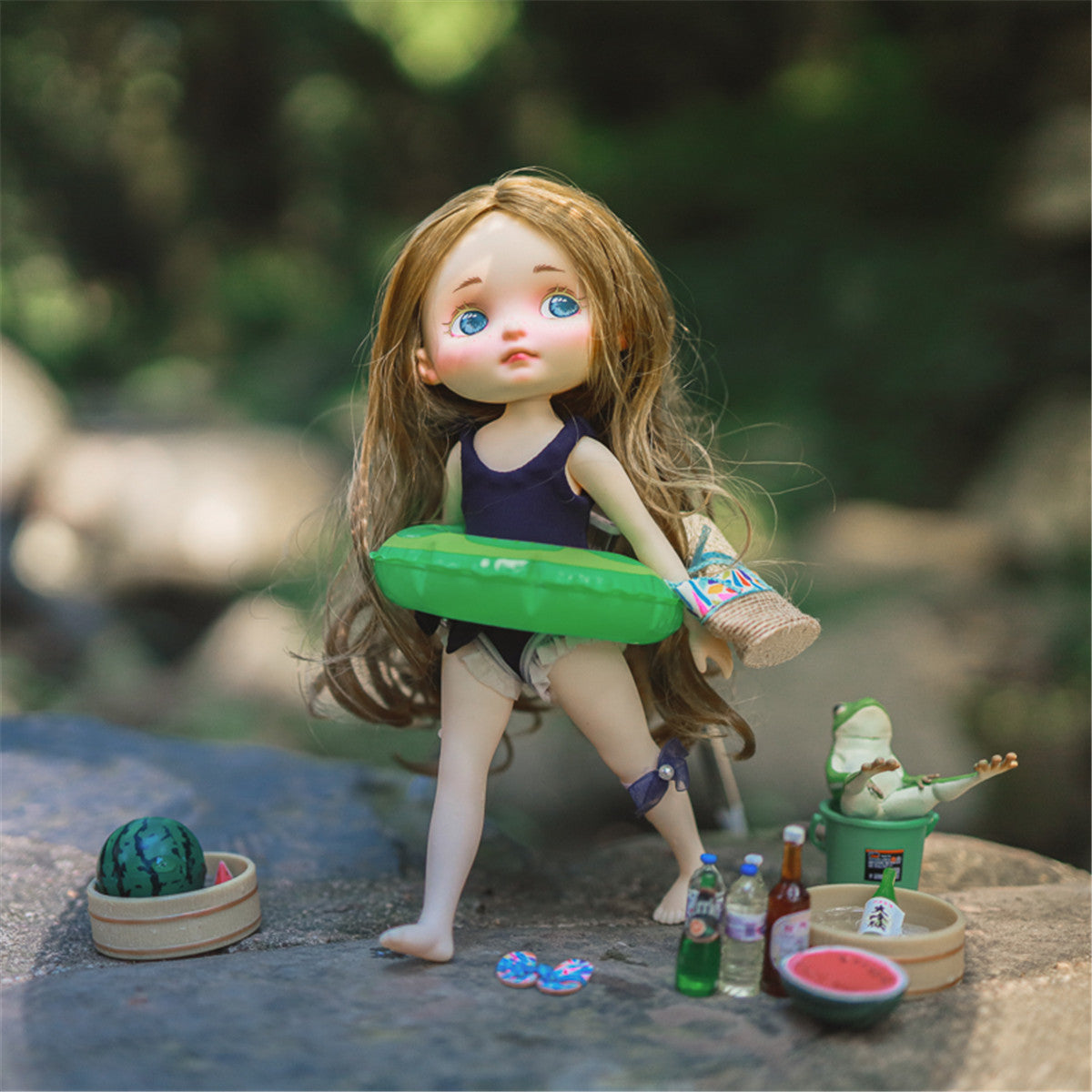 1/8 Summer School Cute Doll Swimsuit Figure