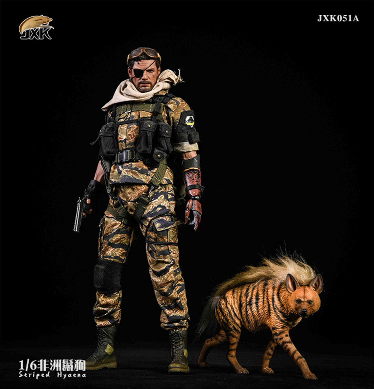 JXK 1/6 Africa Striped Hyaena Figure