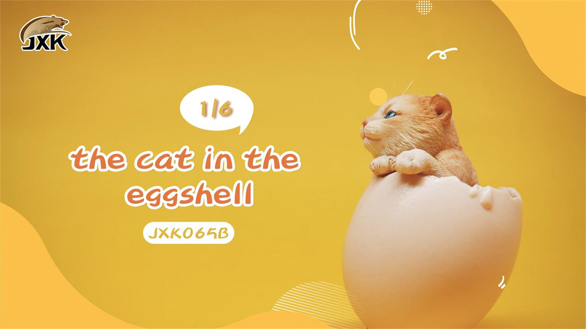 JXK 1/6th Eggshell Cat Model