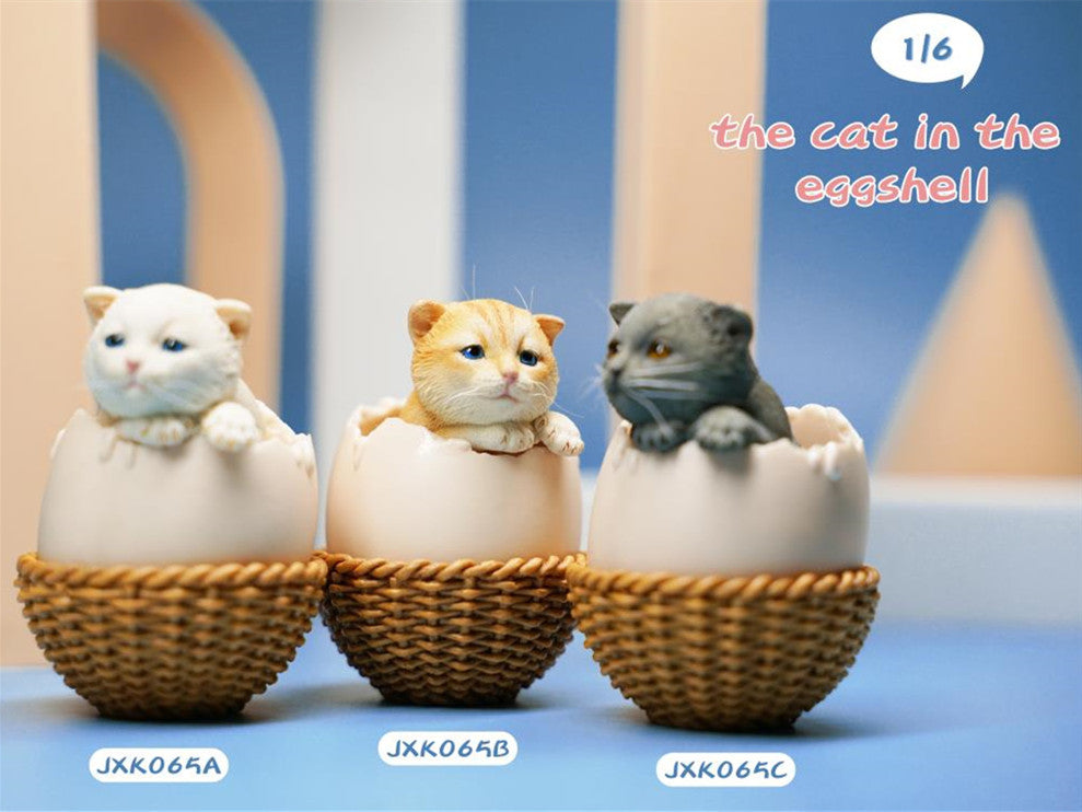 JXK 1/6th Eggshell Cat Model