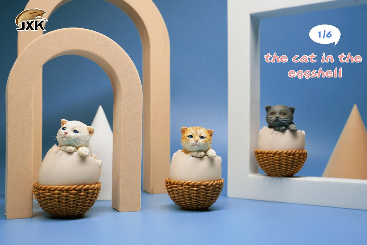 JXK 1/6th Eggshell Cat Model