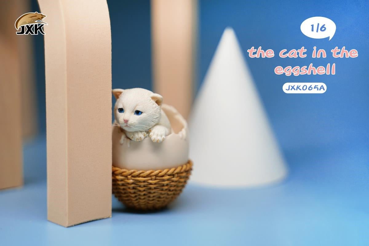 JXK 1/6th Eggshell Cat Model