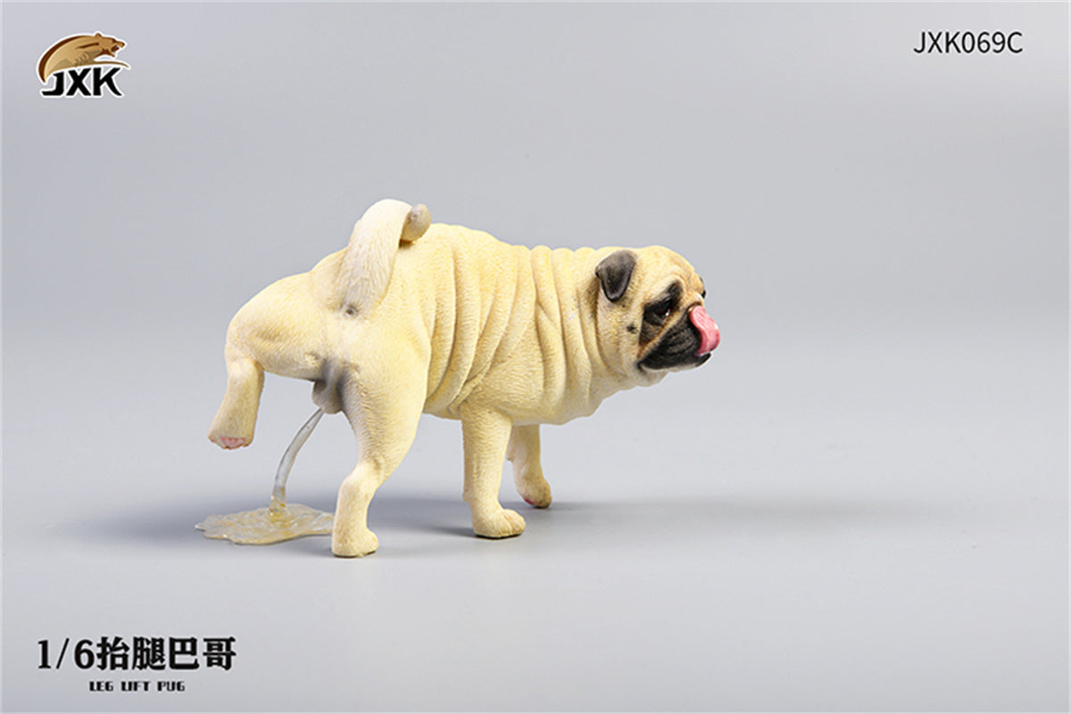 JXK 1/6 Leg Lift Pug Model