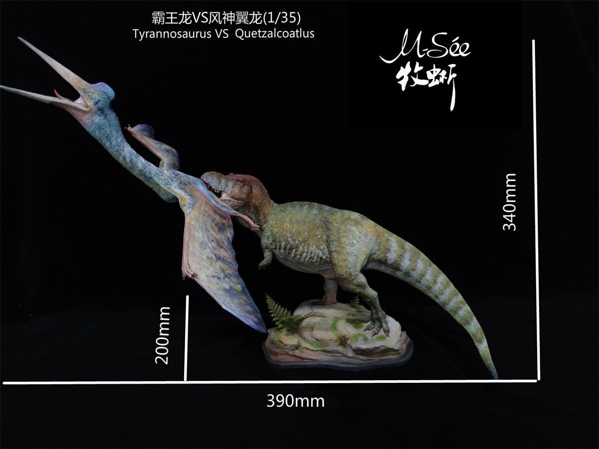MuSee 1/35 Tyrannosaurus VS Quetzalcoatlus Model