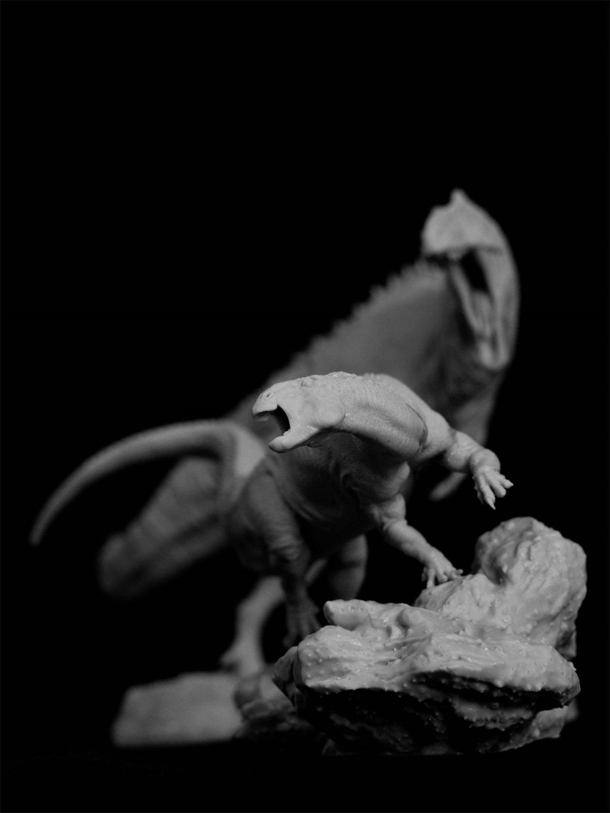 1/35 Acrocanthosaurus Prey Tenontosaurus Unpainted Model