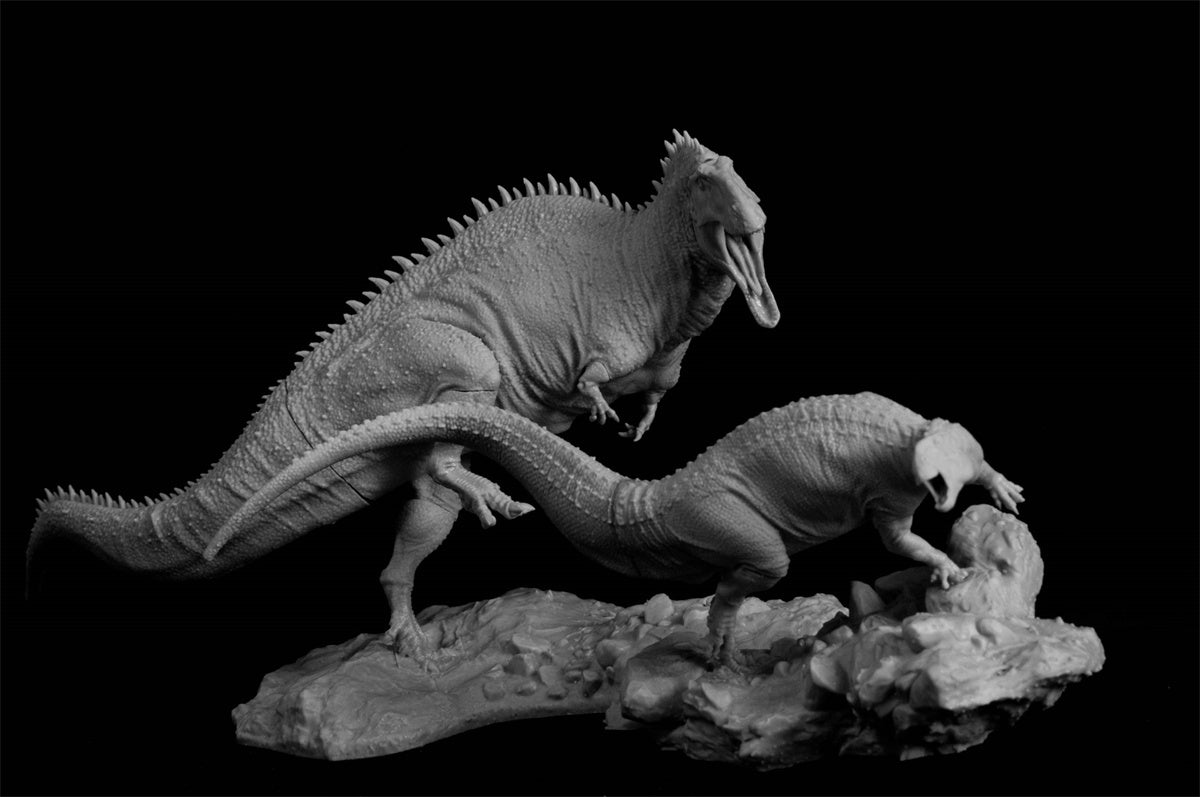 1/35 Acrocanthosaurus Prey Tenontosaurus Unpainted Model